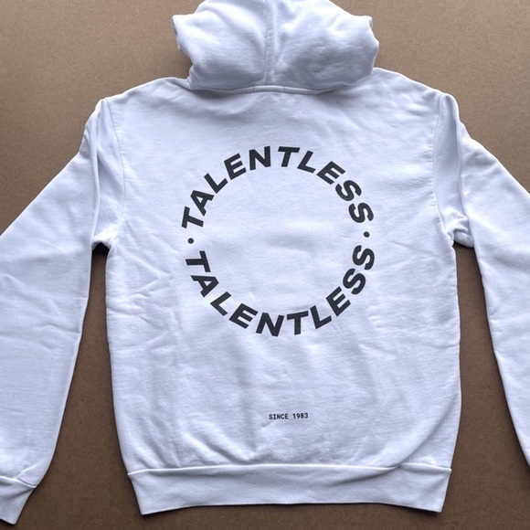 Talentless White Hoodie
